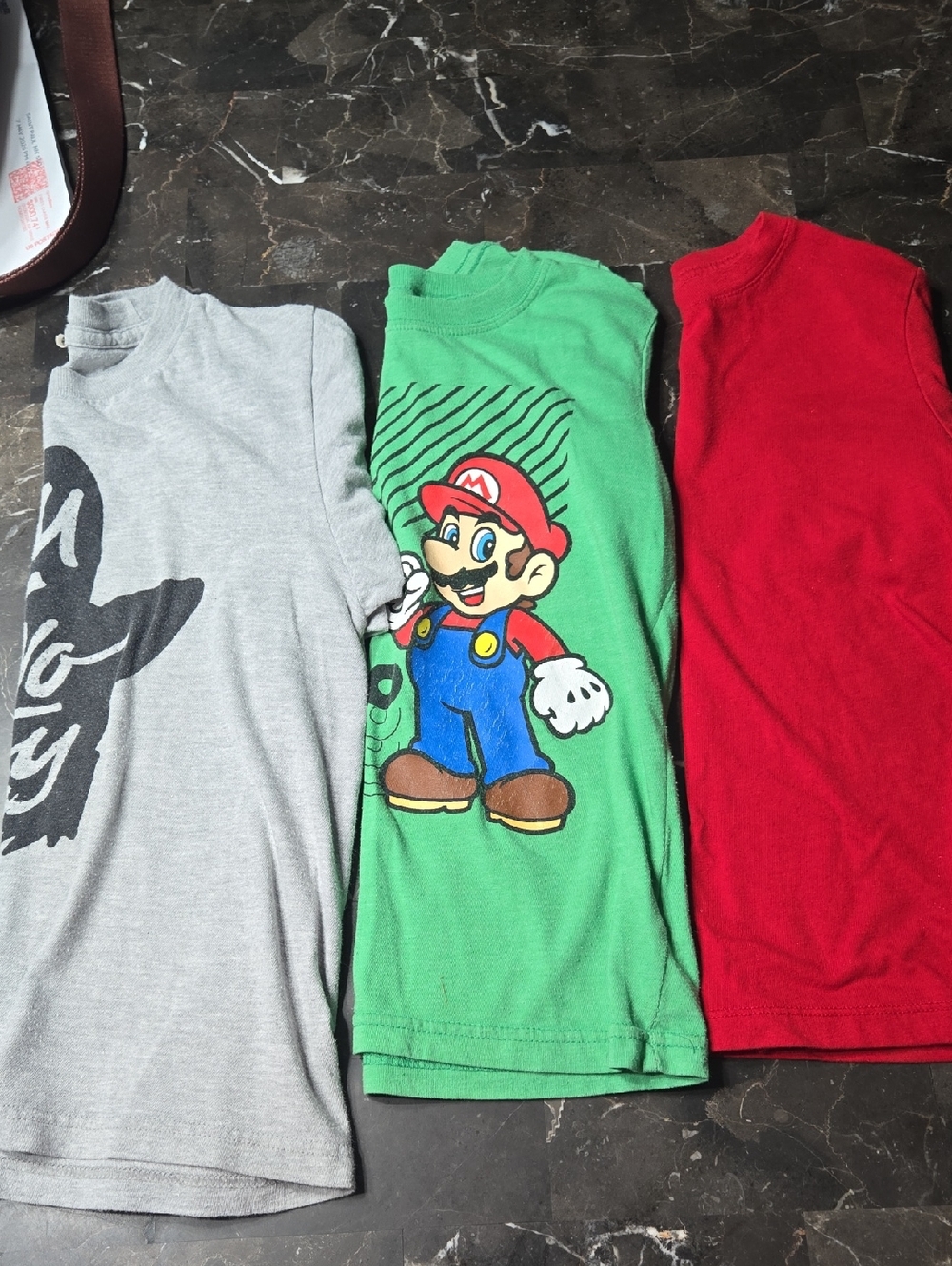 Kids Green Mario Graphic Tee - Super Mario Design